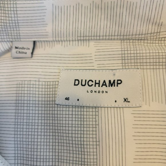 Duchamp London Men's Button Down Shirt with Miter Cuffs Size XL EUC - Picture 8 of 9